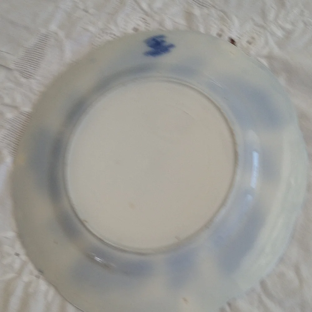 Johnson Brothers Norman dynasty Flow Blue and Gold Dinnerware Plate 9
